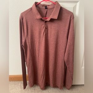 Lululemon long sleeve polo Large